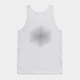 square lines design Tank Top